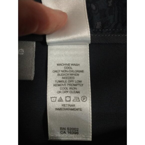 Liz Claiborne Black & Gray Floral Print Maxi Skirt Size 12 - Picture 6 of 9